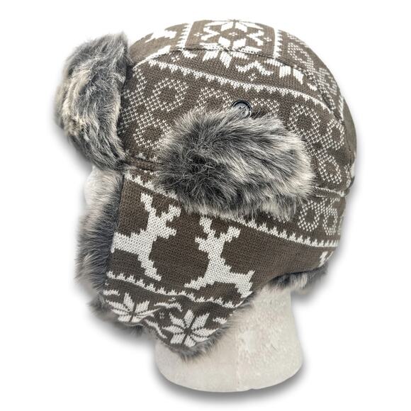 Lumberjack Aviator Hat Supple Faux Fur Winter Ski Trooper Trapper Ear Flap Cap - Picture 4 of 7